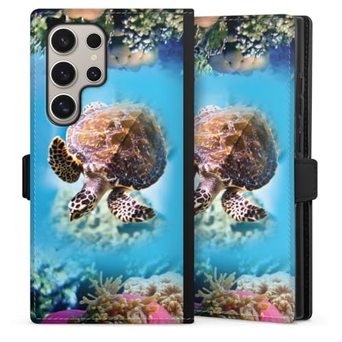 Étui Galaxy S24 Ultra DeinDesign housse folio magnétique motif tortue de mer