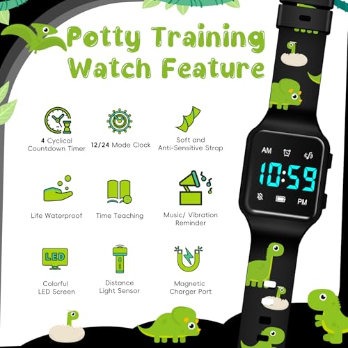 Image of BEN NEVIS Potty Training Watch, Digital Toddler Watch with Countdown /Music /Alarm Clocks /Vibration Reminder and Waterproof, Remind Toddler to Go to The Toilet