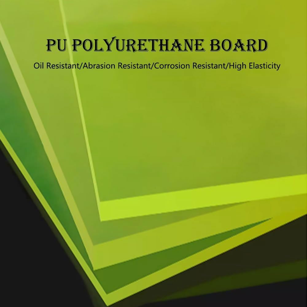 Arkusz Poliuretanowy PU, Arkusz Gumy O Grubości 1/2/3 Mm, Półprzezroczysta Żółta Poduszka Na Narzędzia DIY Amortyzująca, 1 Szt., Do Podkładek Do Stemplowania Skóry(200x500x3mm)