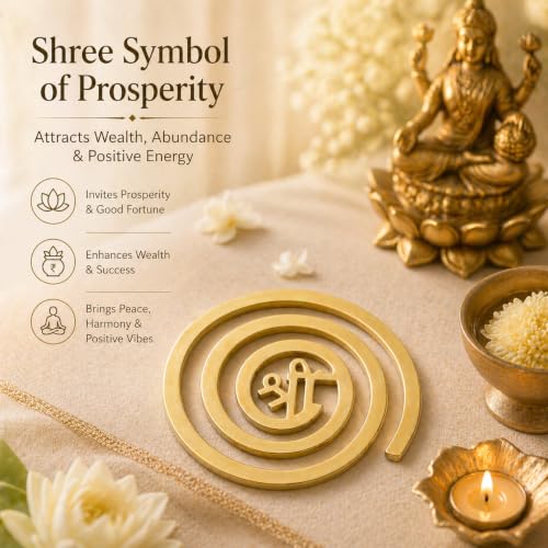 Image of Vastu Helix Brass (Shree) | Helix Earth (North-West) | Main Door Entrance & Toilet Dosh Correction | Vastu Dosh Nivaran Remedies (4-inch) | Pack of 3