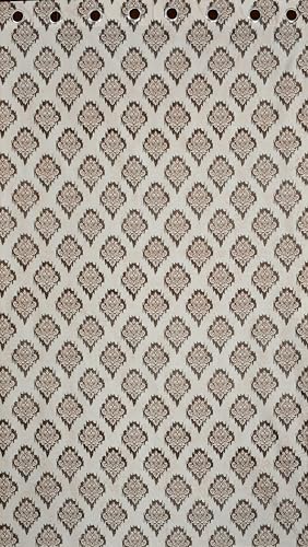 Image of Yarnis Polyester Damas Printed Room Darkening Curtains 9 Feet Long for Door & Windows Living Room, Coffee Brown, Parda, 1 Piece
