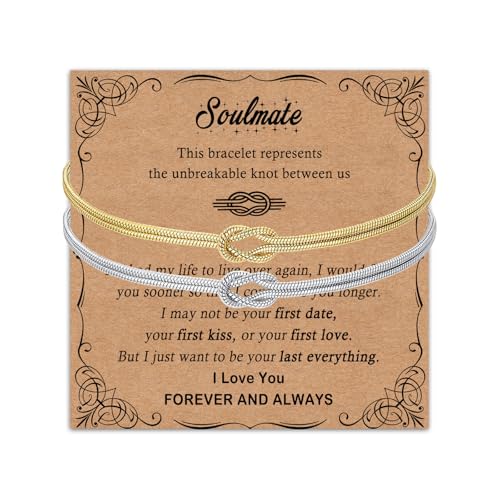 Bracelet de distance pour couple amoureux idée cadeau Saint-Valentin