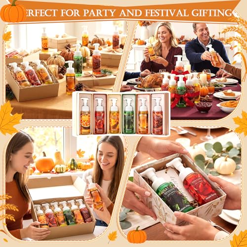 Image of 6 Pack Autumn Foaming Hand Soap with Pump, Hand Wash 8.75 fl oz