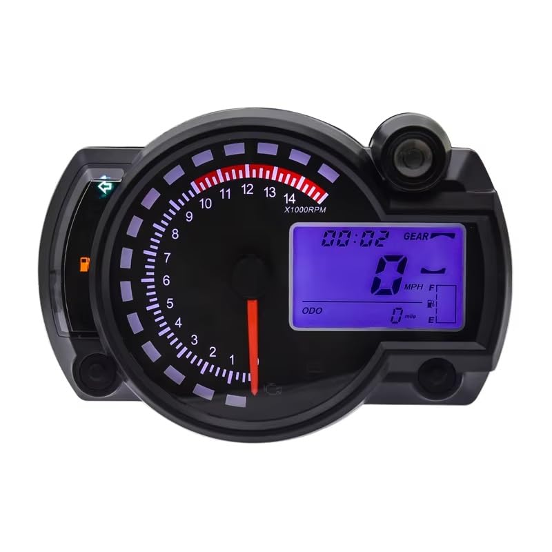 Contachilometri Contachilometri Digitale Universale Regolabile Da 7 Colori Per Moto Contachilometri Da 0 A 299 Km/h Cruscotto Per Moto(With sensor)