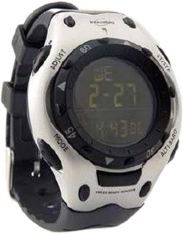 Inovalley Multifunctional Altimeter & Barometer Watch ALTI 03 - Black / Silver