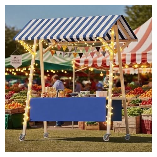 Carretto del cibo di strada per le aziende: questo stand di concessione è adatto per posizionare snack, giocattoli, fiori, gioielli, artigianato e regali; può essere utilizzato nei mercati agricoli, mercatini delle pulci, mostre, fiere, chioschi dei centri commerciali, negozi al dettaglio, fiere e festival dei templi; offre comodità per singoli imprenditori e venditori ambulanti