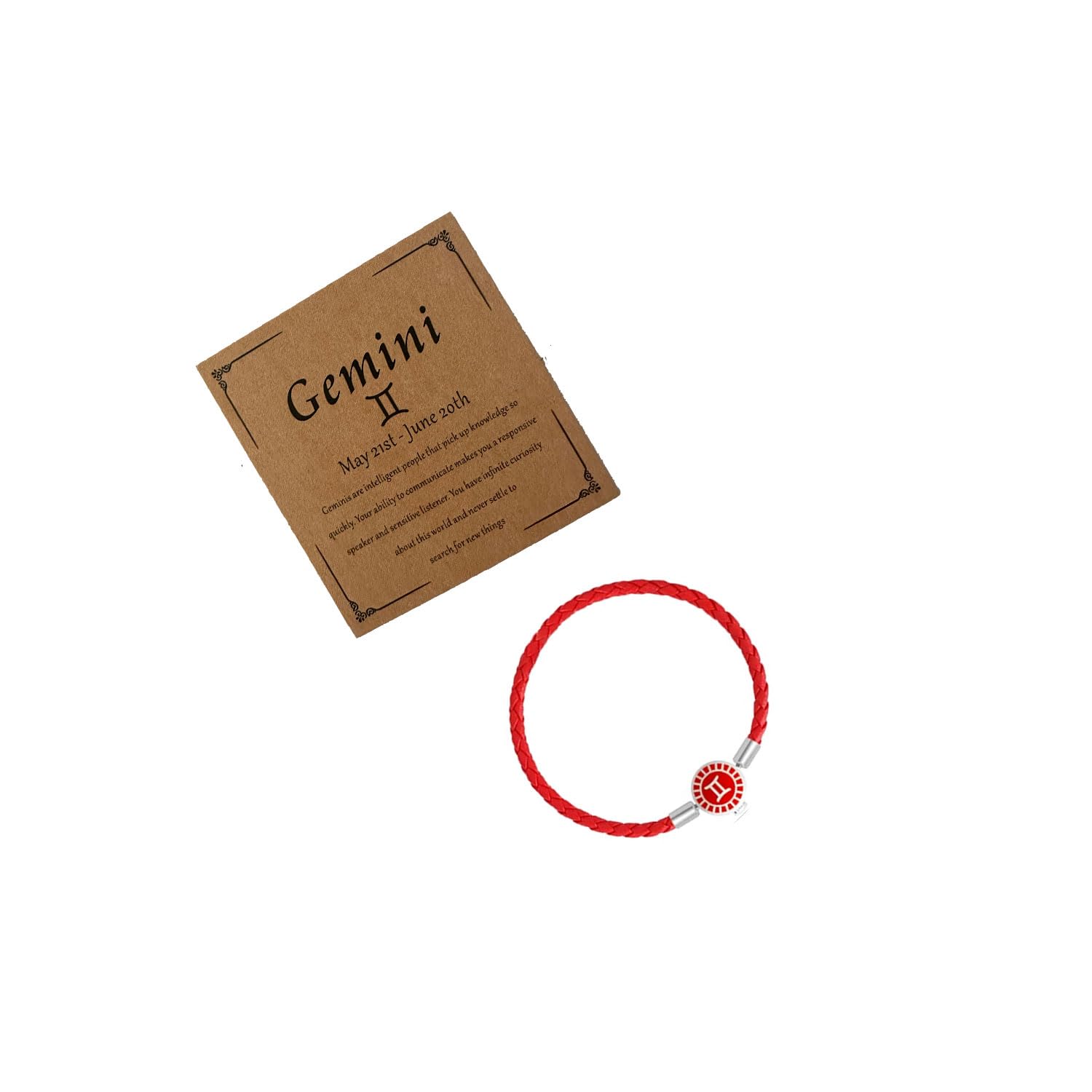 Decixde Zodiac Bracelet for Women 12 Constellation Bracelet Zodiac Leather Bracelets for Men Zodiac Signs Spirit Bracelet 12 Constellation Birthday Jewelry Set for Women Men