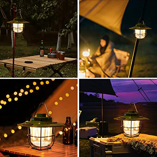 Lampe de camping LED rechargeable variable et lanterne étanche pour panne