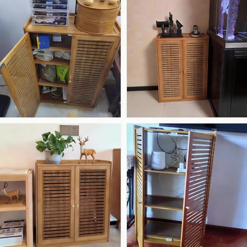 Mueble oculto para router y gestion de cables con estante ajustable 8