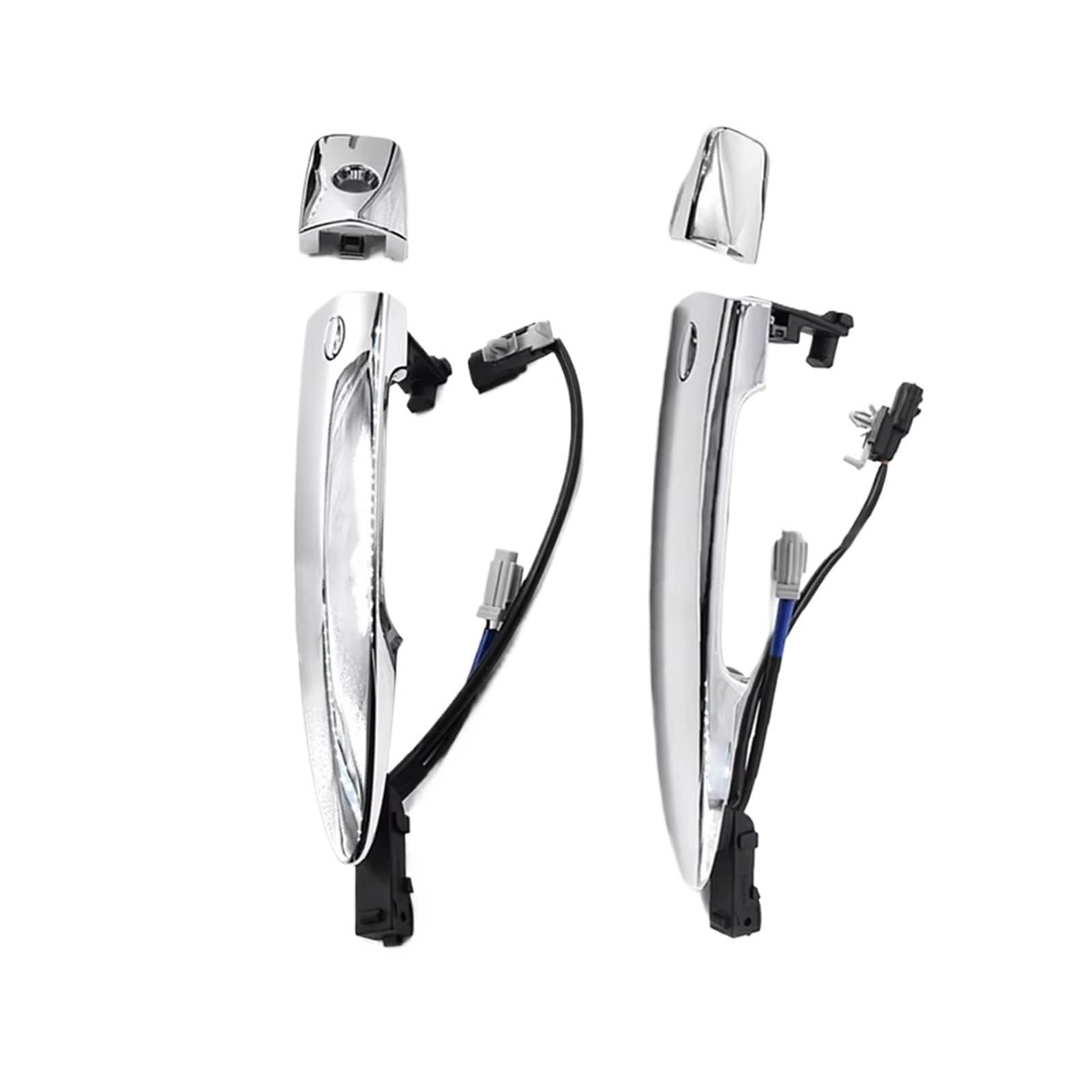 Kpuwers Exterior Door Handle 1Pair Car Front Chrome Exterior Door Handles 826469N00A 806469N00A 806451AA0A for Nissan for Leaf for Maxima for Murano for Sentra Handles Replacement