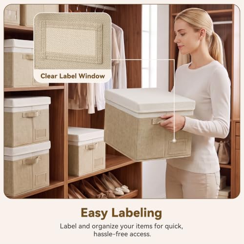 Image of GRANNY SAYS Storage Bins with Lids, Decorative Storage Boxes with Lids