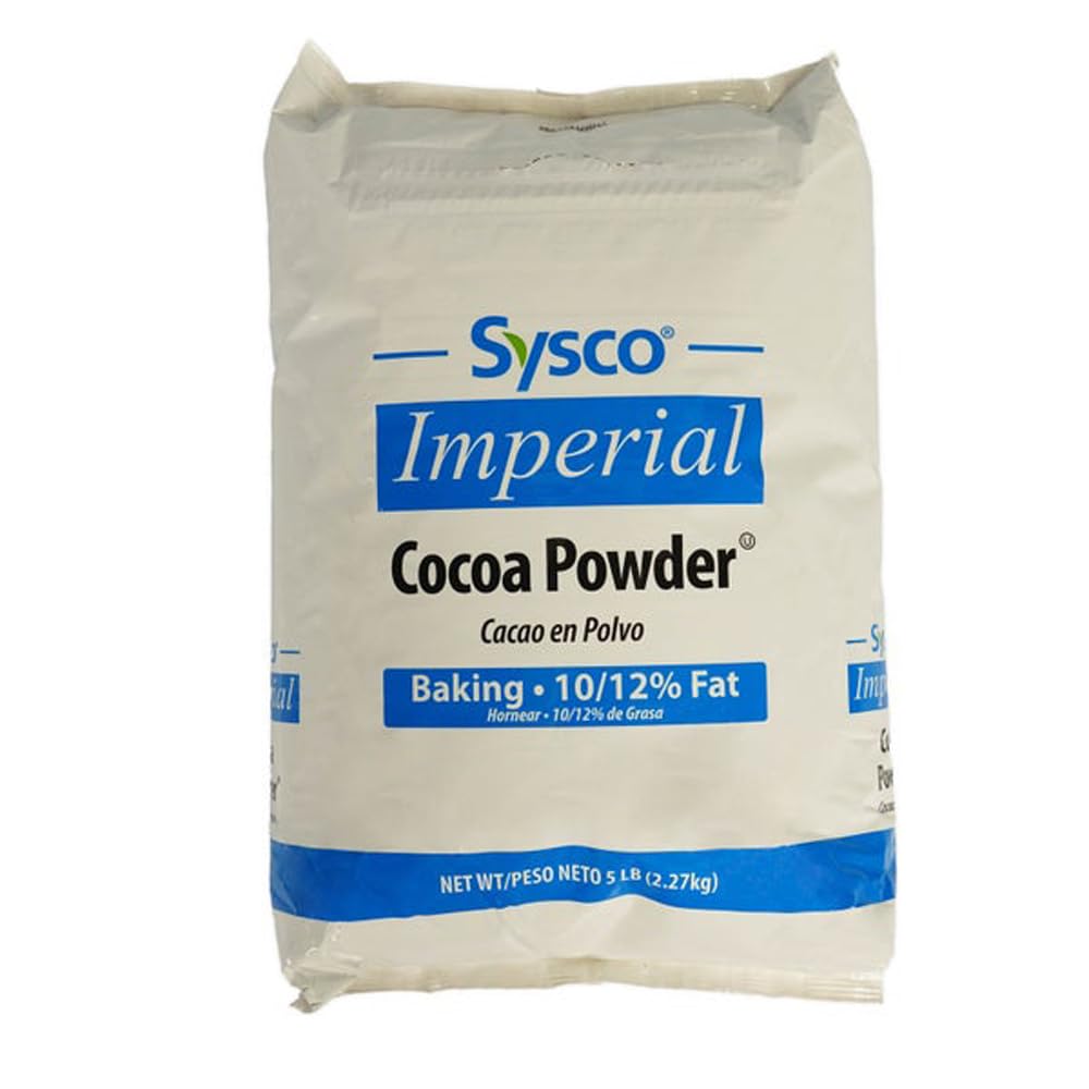 Sysco Imperial Natural Rich Cocoa Powder | Baking - 10/12% Fat | Lo-Fat | Kosher | 5 lb