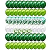 BBMORE Ballonnen, 64 stuks, groen, met confettiballonnen, 30 cm, decoratieve heliumballonnen voor kinderverjaardagen…