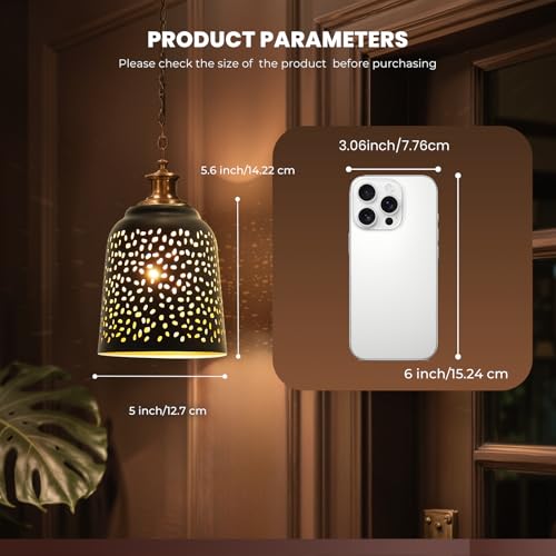 Image of ceiling fan light covers replacements with 1.6 inch Fitter, ALUCSET 5.6 inch Height and 5 inchDiameter, Metal Bell Shaped light fixture cover Fits pendant light shade Chandeliers Wall Sconces Lights