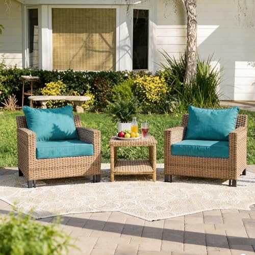 Image of Art Leon Outdoor Patio Cushion 24 inchx 24 inch Outdoor Seat Cushions 30D High Density Foam Patio Chair Cushions with Non-Slip Backing Patio Cushions for Patio Furniture Porch Swing Garden Bench
