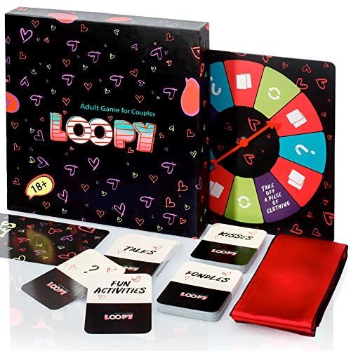 LOOPY Couples Games for Adults - Date Night Game - Gifts for Wife and Husband to Spice Up Relationships and Communication