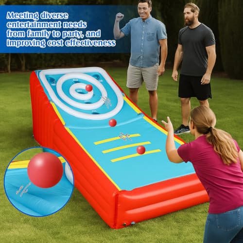 Image of Jenaai 6 Pack Arcade Ball Roll and Score Replacement Balls 2.48 Inch for Family Recreation Rooms, Ladder Toss, Outdoor Yard Replacement Balls for Arcade Ball Toss, Home Recreation Game