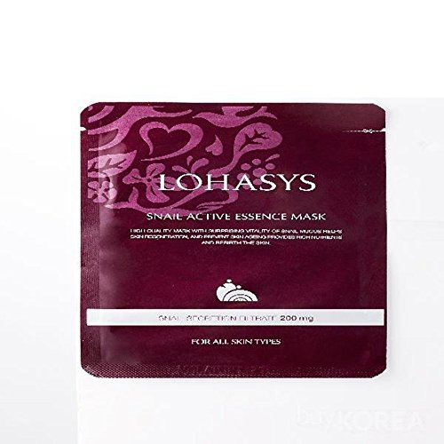 Lohasys Snail Active Essence Mask 200mg For All Skin Types Pack of 5
