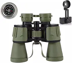 Binoculo C/Suporte 20x50 De Longo Alcance 10km Profissional (Verde)