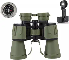 Binoculo C/Suporte 20x50 De Longo Alcance 10km Profissional (Verde)