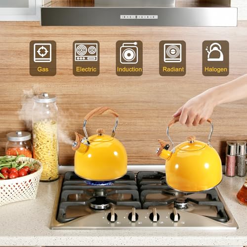 Ggc PD-A38-YELLOW Whistling Tea Kettle thumb #6