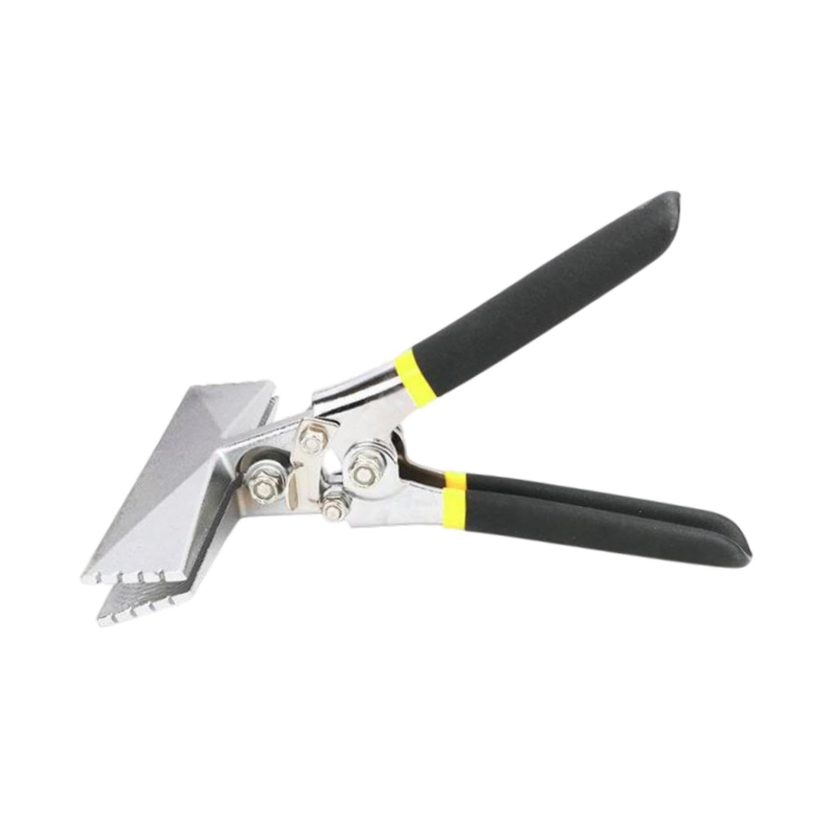 TWISAXC Metal Bender Tool Offers Comfort Grip Handle Ensuring Enhanced Precision for Long Duration Handling Tasks Hand Seamers Sheet Metal Tools Sheet Pliers, Black, Silver, 150mm Straight Head