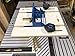 Rockler Wood Router Table Box Joint Jig – Miter Box with Comfortable Ergonomic Knobs – Router Jig Includes Solid Brass Indexing Keys of Three Finger Widths (1/4'', 3/8'', 1/2'')- Table Saw Accessories