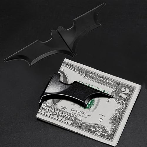 2 Pieces Metal Money Clip for Men, Minimalist Carbon Fiber Money Holder Minimalist Card Holder Money Clip for Bills Credit Cards(Elegant Black)4