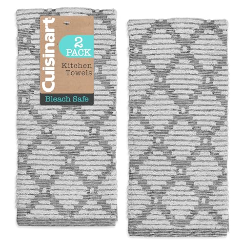 Image of Best Brands Cuisinart Cotton Kitchen Towels, 2-Pack 18x28, Bleach Safe