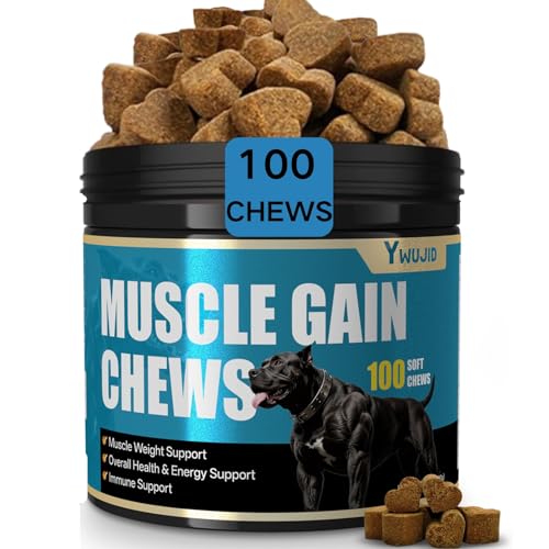 Muscle Gain Chews Dog Weight Gainer Supplements with...
