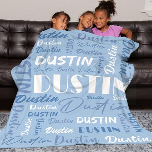 Personalized Blankets for Kids with Names Customized Blankets with Name for Adult Custom Blanket Gift for Birthday Christmas Valentines Day Gift