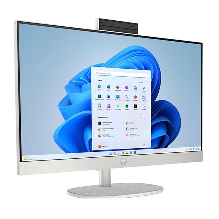 HP 24-cr0077nl All-in-One PC 23.8', Full HD IPS, Intel Core i3, 16 GB RAM, SSD 512 GB, Windows 11 Home, Bianco (Ricondizionato)