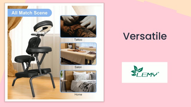 Nova Microdermabrasion Silla De Masaje Portátil Silla Plegable De Terapia De Tatuaje Silla De Masaje De 4 Pulgadas De Grosor Esponja Para Cara Cuna De Spa Silla De Masaje (azul