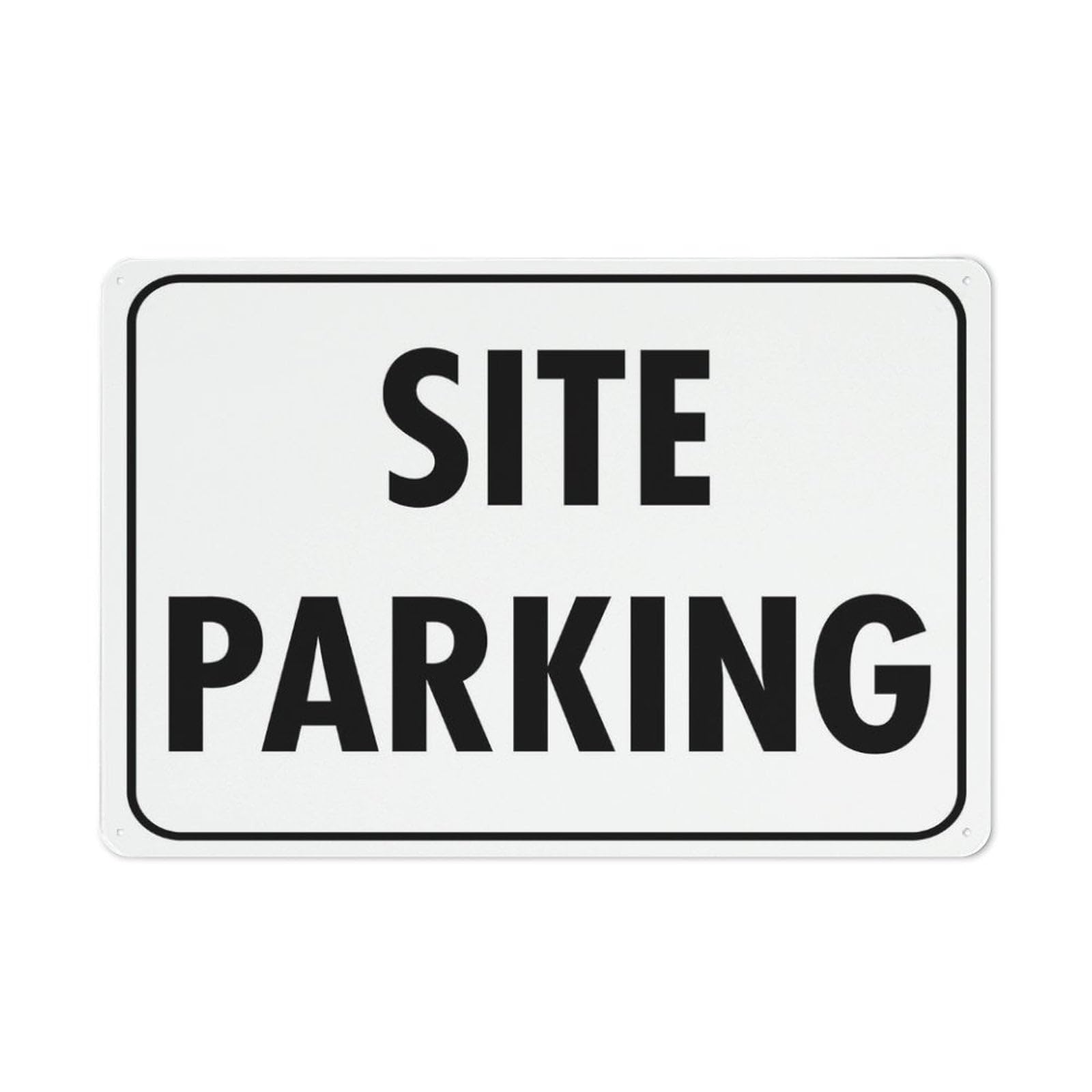 Peiyeety A07 Site Parking Sign 12X16 Inches Rust Free Aluminum Signs Outdoor, Metal Tin Sign For Home, Business, Yard