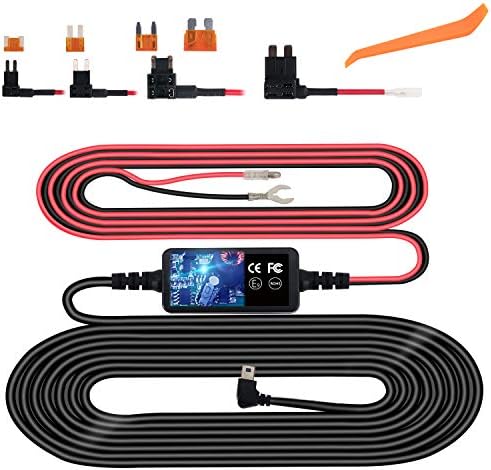 Dash Cam Hardwire Kit Micro USB 12V-24V to 5V Car Dash Camera