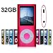 G.G.Martinsen 32GB MP3/MP4 Player with Multi-lingual OS, Mini USB Port, Voice Recorder, Media Player and E-book reader (Pink)