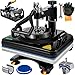 Produktbild VEVOR Transferpresse 5 in 1 Textilpresse 30x38cm Hitzepresse 1200W Heat Press Schwarz mit Doppelrohrheiztechnologie Aluminiumlegierungsplatte und Digitaler Zauberlaterne-Temperatur- und Zeitcontroller