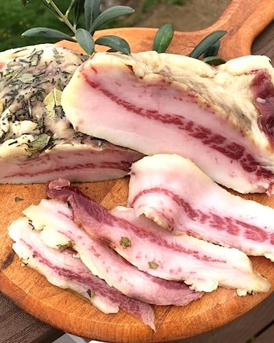 Fortuna's Guanciale - All Natural Pork Jowls, Hand Made in USA, approx 14-16 oz hand cut pieces. Cured Meat for Authentic Italian Dishes - Perfect for Carbonara, Pasta, and More!