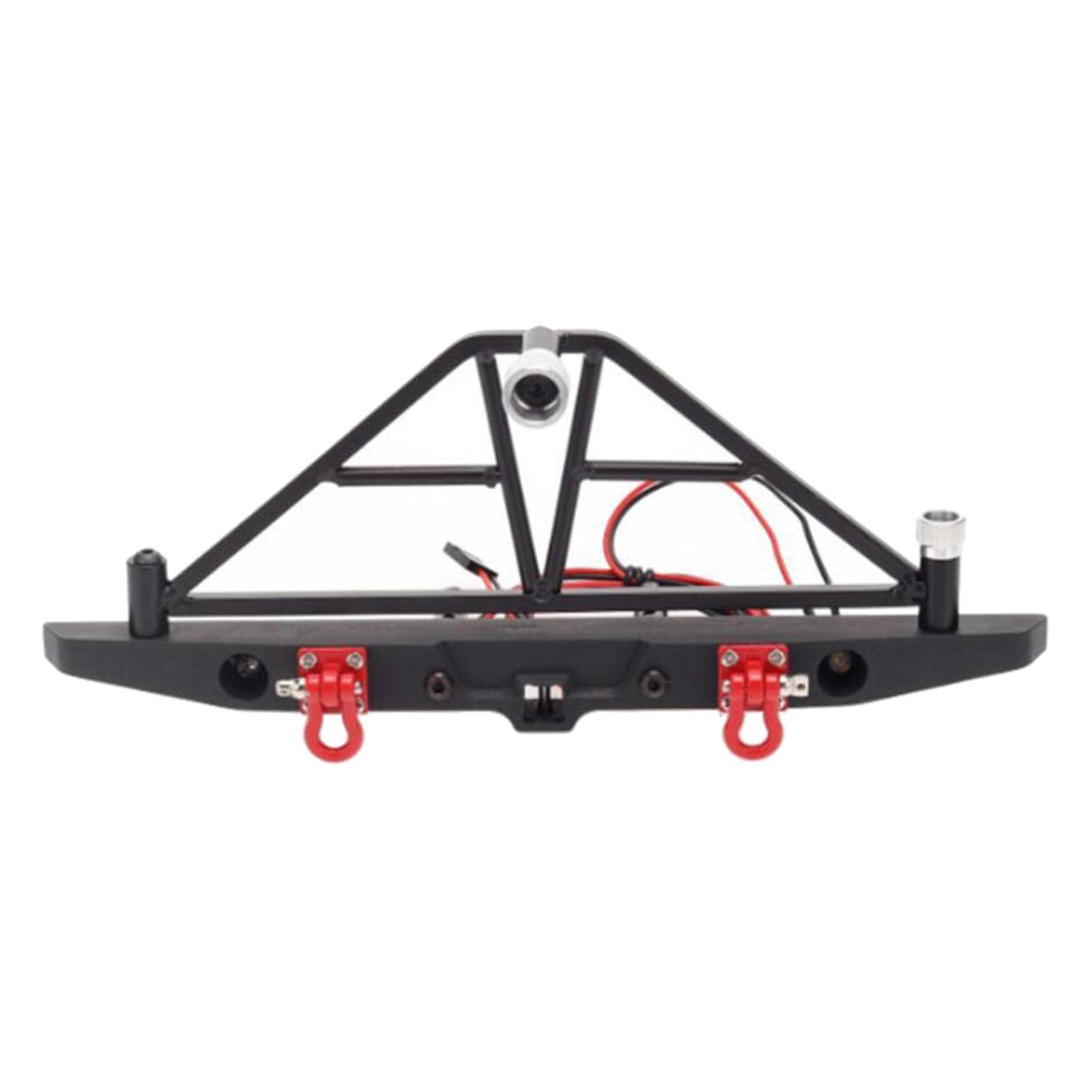 1 Pieza Parachoques RC de Metal Aleación CNC para Camión Crawler con Luces LED y Repuestos Modelos 1/10 Adecuado para Adultos Exhibición Decoración, Parte Trasera