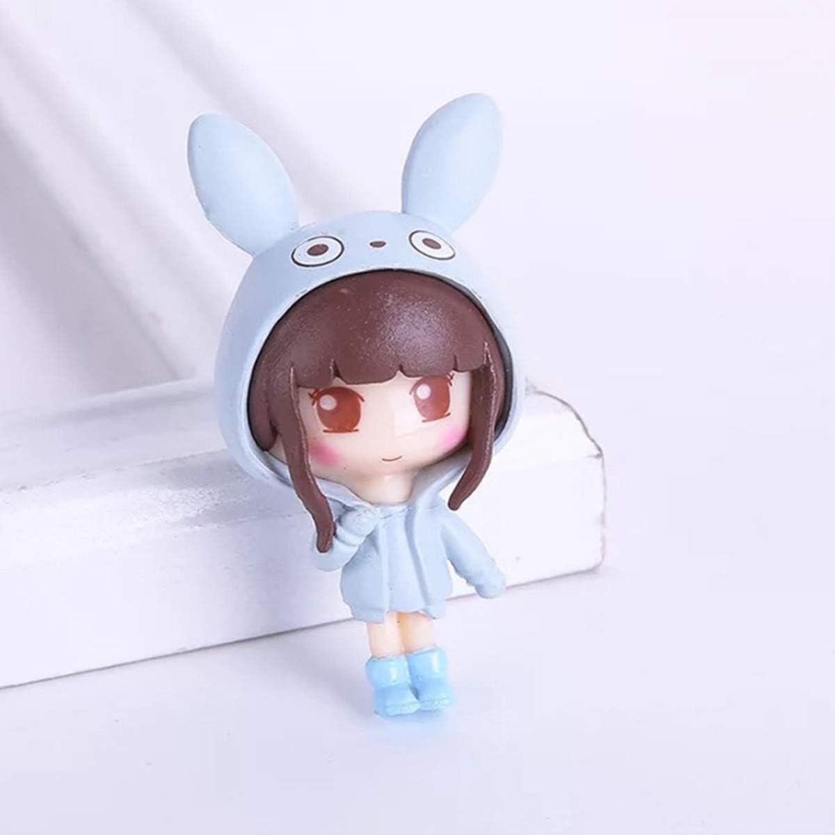 2 Pcs Kawaii Girls Toys Figurines Playset Cake Topper, Garden Cake Decoration, Miniature Fairy Garden Decoration 1_AB 3