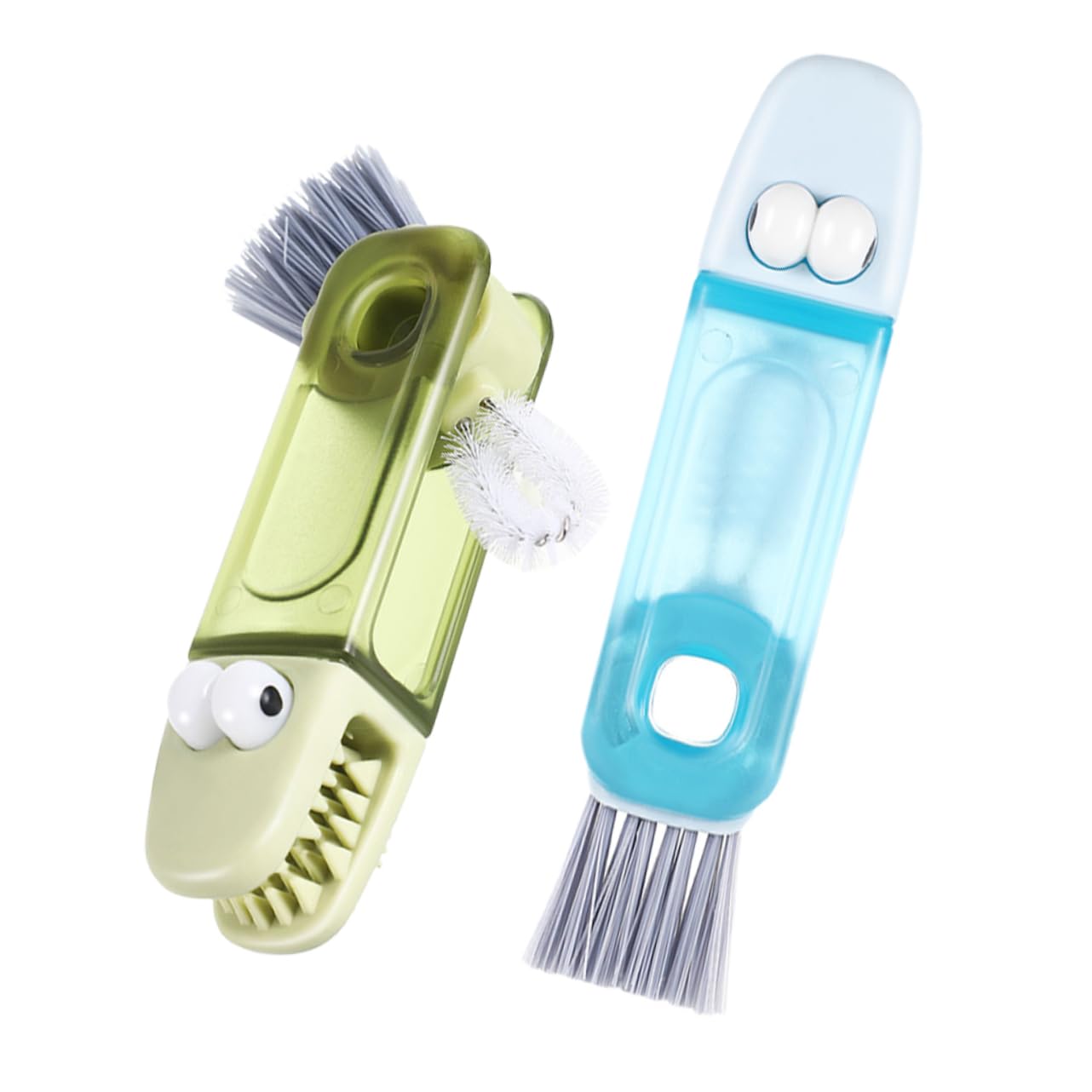 GRIRIW 3-in-1 Cup Lid Cleaning Brush Set Multi-function Bottle Brush for Cup Lids Straws Portable for Efficient Cleaning