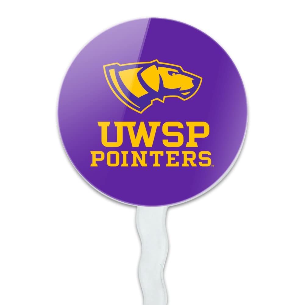 University of Wisconsin-Stevens Point Pointers Logo Cupcake Picks Toppers Decoration Set of 6