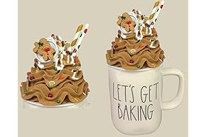 Gingerbread Mug Topper for Christmas Tiered Tray Decor, Gingerbread Fake Cookie, Christmas...