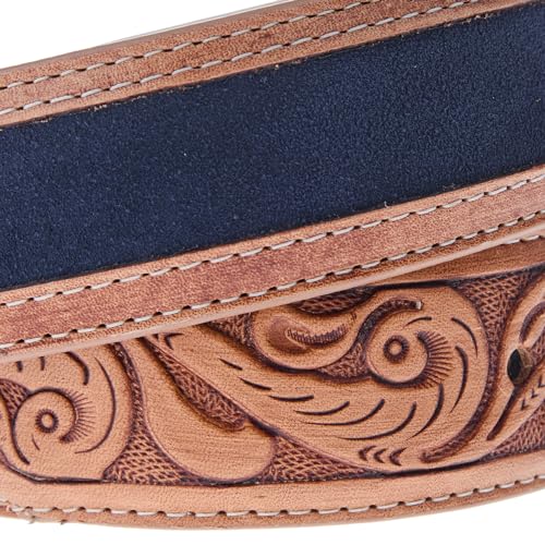 Men's Navy Suede Belt Navy3