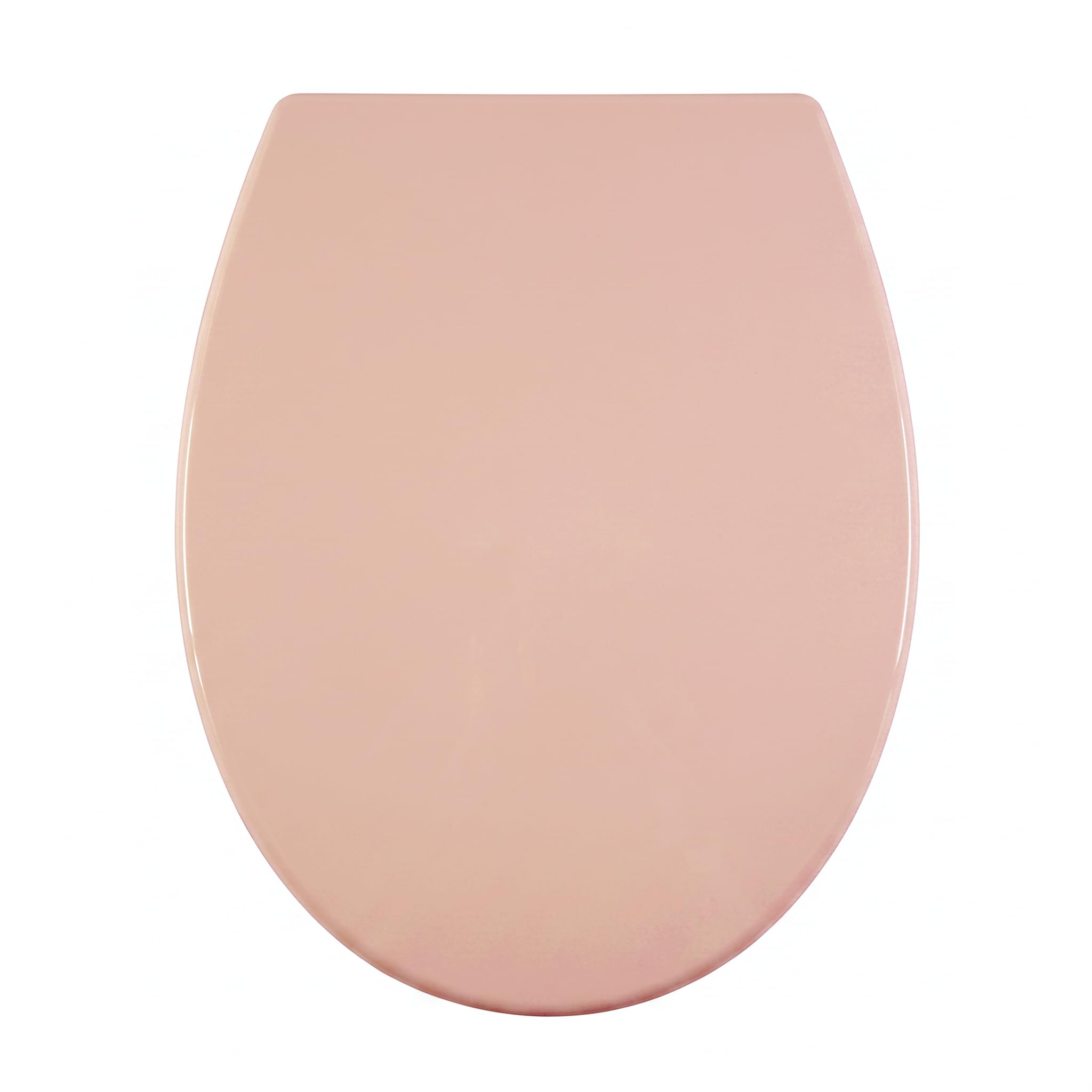 AQUALONA® Premium Thermoplastic Toilet Seat Soft Close Hardwearing Seat with One Button Hinge Release Oval Shaped Easy to Clean Simple Installation Top and Bottom Fittings (Pink - Oval Shaped) — image 1