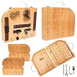 4 in 1 Montessori Busy Board Toys for 3+ Years Old 4 in 1 Learning Toy for 4 Years Old Toddler Toys