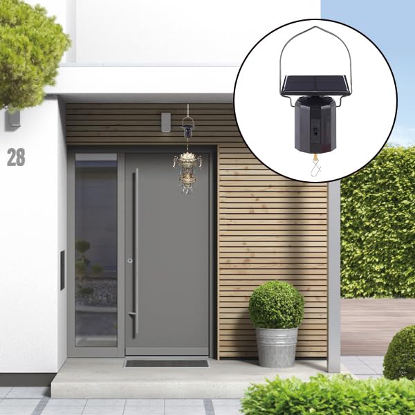 Leopacat Wind Spinners, Spinner Motor Yard Garden Rotator Solar Powered Hanging Display with Hook Rotating Energy Operated for Spinners Mobile and Chimes Outdoor Save Electricity