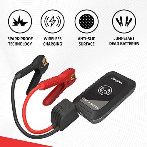 Energizer Portable Auto Battery Charger Jump Starter, 12V Lithium Jump Starter Box, Car Battery Booster Pack, Portable Power Bank Charger & Jumper Cables Up To 6L Gas 3L Diesel Engine - Etl Certified #TOP2