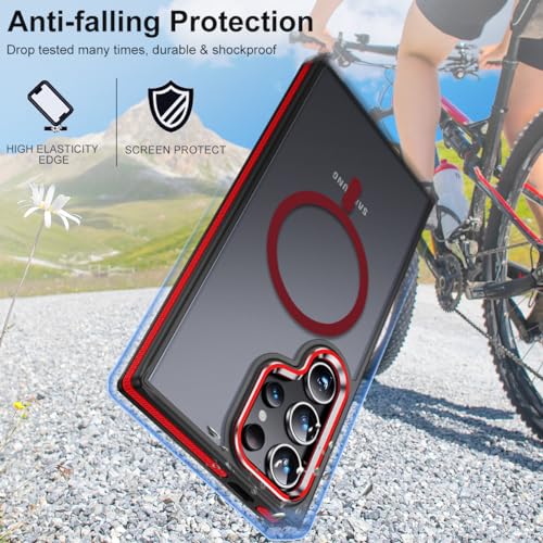 Image of MALEWOLF Magnetic Case for Samsung Galaxy S24 Ultra, Slim Matte Cover