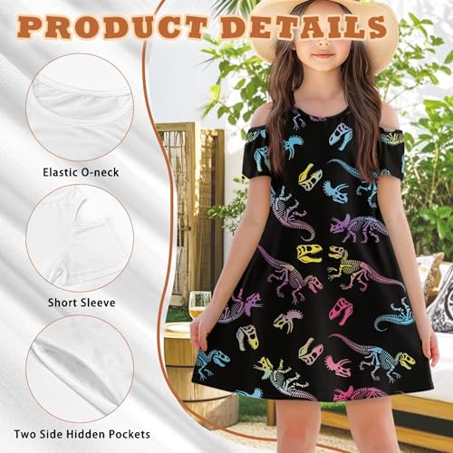 Beauty Collector Girls Summer Dress Sling Cold Shoulder Elegant Sundress4